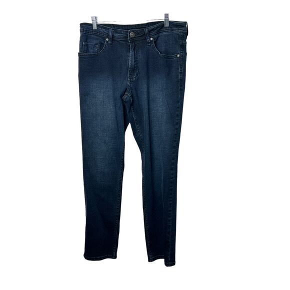 Buffalo David Bitton Jackson Straight Stretch Men's 34x30 Dark Rinse Jeans - Picture 1 of 6